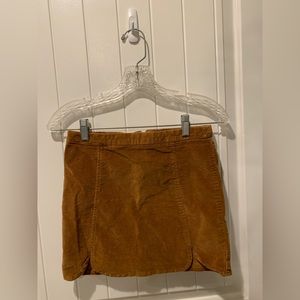 Suede tan skirt